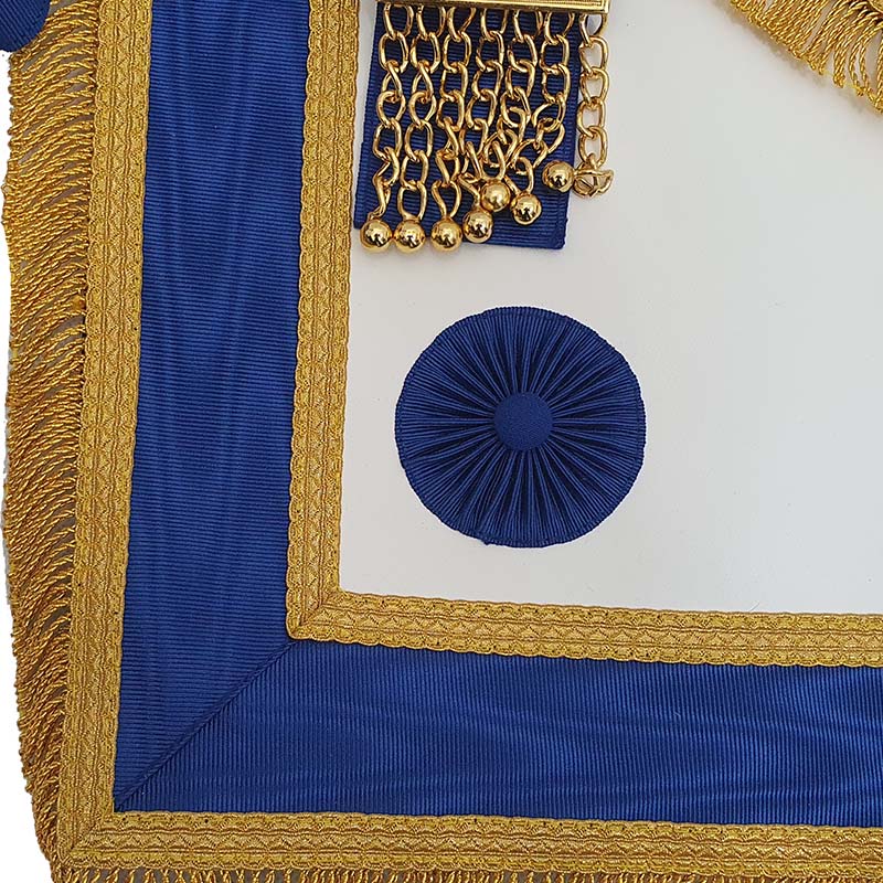 Provincial Dress Apron (Leather) with Badge, Collar and Jewel - Finest Quality (Rosettes) - Image 3