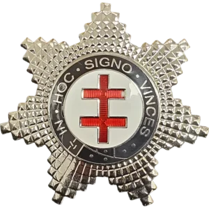 Knights Templar Breast Star for Preceptor