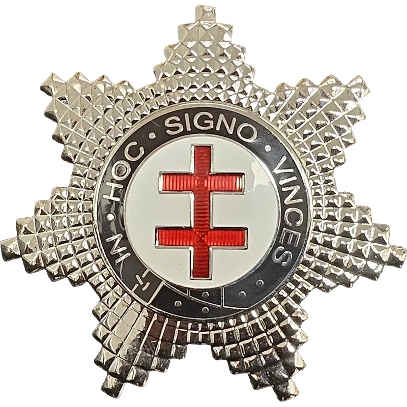 Knights Templar Breast Star for Preceptor