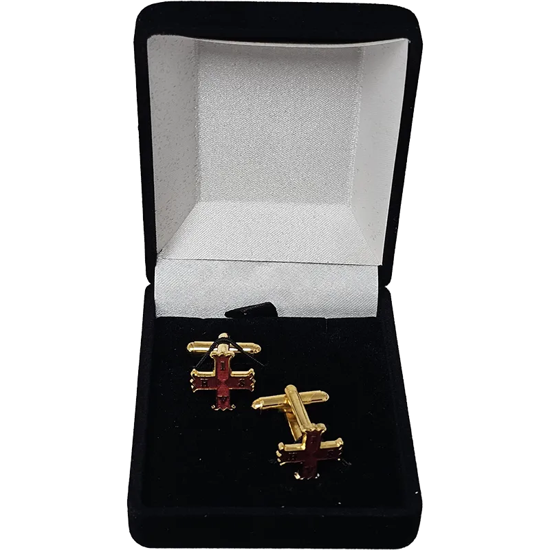 Cufflinks for Red Cross of Constantine in presentation box